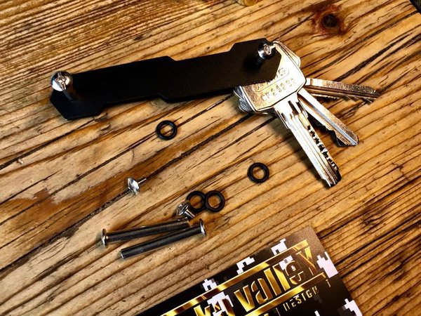 Schlüsselhalter - Messer - Form - Etui - schwarz - TOP