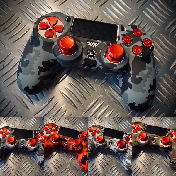PlayStation 4 / PS4 Silikon Controller Bumper / Hülle Camouflage